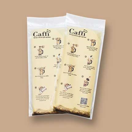 Caffi kaffefilter stempelkande - 3 kops Fra 25 stk.